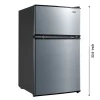 Arctic King Two-Door Mini Fridge With Freezer, 3.2 Cu. Ft., Stainless Steel