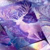 AUREUO Galaxy Glitter Acrylic Paint Set - 8 Twinkle Colors 0.71 Fl Oz / 21ml Tubes Sparkling Art Paints for Crafts Decor