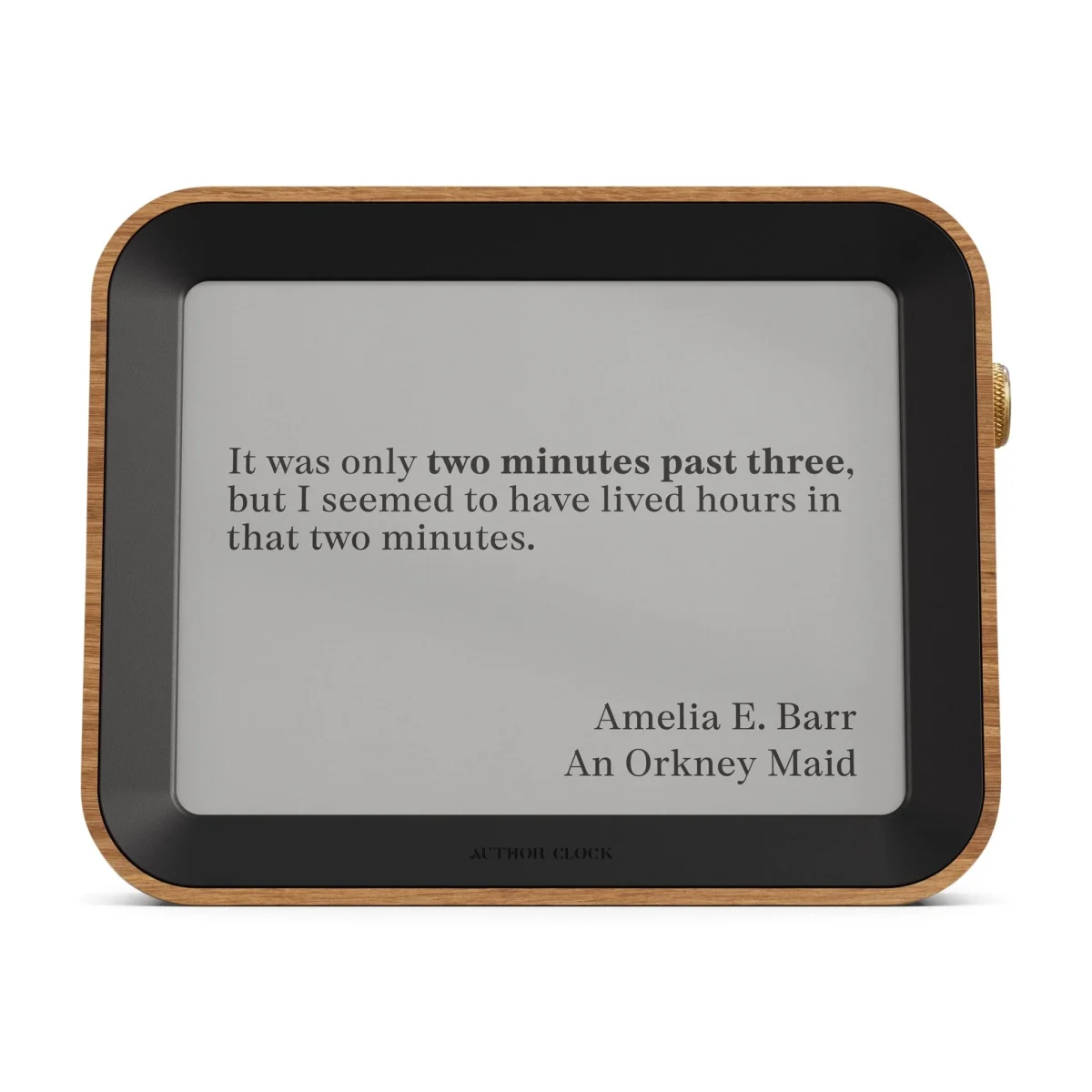 Author Clock Large