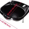 AW Wall-Mounted Shampoo Bowl Kit With Sprayer, Neck Rest And CUPC Vacuum Breaker