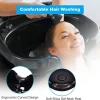 AW Wall-Mounted Shampoo Bowl Kit With Sprayer, Neck Rest And CUPC Vacuum Breaker