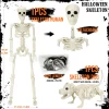 Ayieyill 2pcs Skeleton and Dog Skeleton Halloween Decorations Posable Skeletons Halloween Decorations Indoor Outdoor