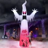Ayieyill 8.5FT Halloween Inflatables Pumpkin Ghost Family with Built-in LED Lights, Halloween Blow up Yard Decorations