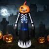 Ayieyill 8.5FT Halloween Inflatables Pumpkin Ghost Family with Built-in LED Lights, Halloween Blow up Yard Decorations