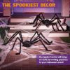 Ayieyill Spider Halloween Decorations Outdoor, 5FT Scary Giant Spider for Halloween Yard Decorations, Haunted House Prop