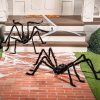 Ayieyill Spider Halloween Decorations Outdoor, 5FT Scary Giant Spider for Halloween Yard Decorations, Haunted House Prop