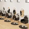 Baasha Reclining Salon Chair With Heavy Duty Hydraulic Pump