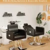 Baasha Reclining Salon Chair With Heavy Duty Hydraulic Pump