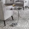 Bailey Street Home Drink Table 26.5 inch Polished Nickel Plated/Crystal Finish - 208-Bel-4541995