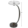 Bailey Street Home Drink Table 26.5 inch Polished Nickel Plated/Crystal Finish - 208-Bel-4541995