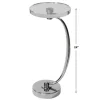 Bailey Street Home Drink Table 26.5 inch Polished Nickel Plated/Crystal Finish - 208-Bel-4541995