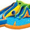 BANZAI Inflatable Aqua Splash Park With 2 Slides, 262 x 212 x 118 Inches - Pipeline Twist