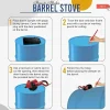 Sonret Barrel Wood Stove Kit for 30-55 Gallon Drums - Kit C