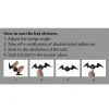 Bats Wall Decorations, Black, 68 Pieces, Halloween by Way To Celebrate