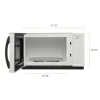 Beautiful 1.1 Cu ft 1000 Watt Sensor Microwave Oven, White Icing - BFCMS811WEST10