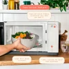 Beautiful 1.1 Cu ft 1000 Watt Sensor Microwave Oven, White Icing - BFCMS811WEST10