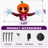 BeePrincess 5 FT Halloween Inflatable Pumpkin Ghost – Outdoor LED Blow-Up Decoration with Giant Arms, Light-Up Eyes, Wat