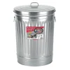 Behrens Galvanized Steel Trash Can With Lid, Silver, 31 Gal