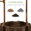 Best Choice Products Rustic Wooden Wishing Well Planter With Hanging Bucket - 21.5 x 21.5 x 45.5 in