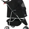 Bestpet Pet Stroller, 3 Wheels Travel Folding Carrier - T13