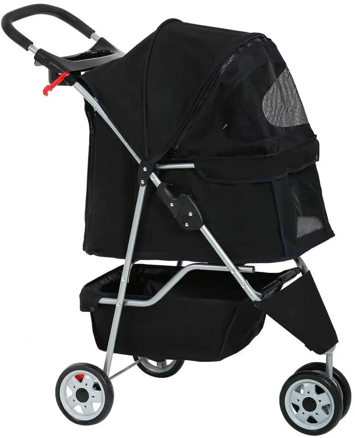 Bestpet Pet Stroller, 3 Wheels Travel Folding Carrier - T13
