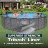 Bestway Above Ground Pool Set, 18 ft x 52 in, Dark Marble - APX 365