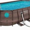 Bestway Power Steel Above-Ground Pool Set, 18-foot x 9-foot x 48-inch