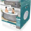Bestway SaluSpa Miami Inflatable Hot Tub Spa, 71 x 26 in, 2-4 Person, Black - 60104E