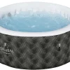 Bestway SaluSpa Miami Inflatable Hot Tub Spa, 71 x 26 in, 2-4 Person, Black - 60104E