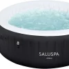 Bestway SaluSpa Miami Inflatable Hot Tub Spa, 71 x 26 in, 2-4 Person, Black - 60104E