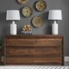 Better Homes and Gardens Montclair 6-Drawer Dresser, Vintage Walnut Finish