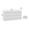 Better Homes and Gardens Montclair 6-Drawer Dresser, Vintage Walnut Finish
