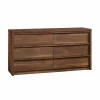 Better Homes and Gardens Montclair 6-Drawer Dresser, Vintage Walnut Finish
