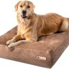 Big Barker Orthopedic Dog Bed, Extra Large, 52in L x 36in W x 7in Th - MicroSuede Cover