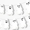 Big Dot of Happiness Spooky Ghost Garland Banner, Halloween Party Decorations Backdrop, 30 Feet of Cord, 15 Paper Ghost