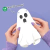 Big Dot of Happiness Spooky Ghost Garland Banner, Halloween Party Decorations Backdrop, 30 Feet of Cord, 15 Paper Ghost