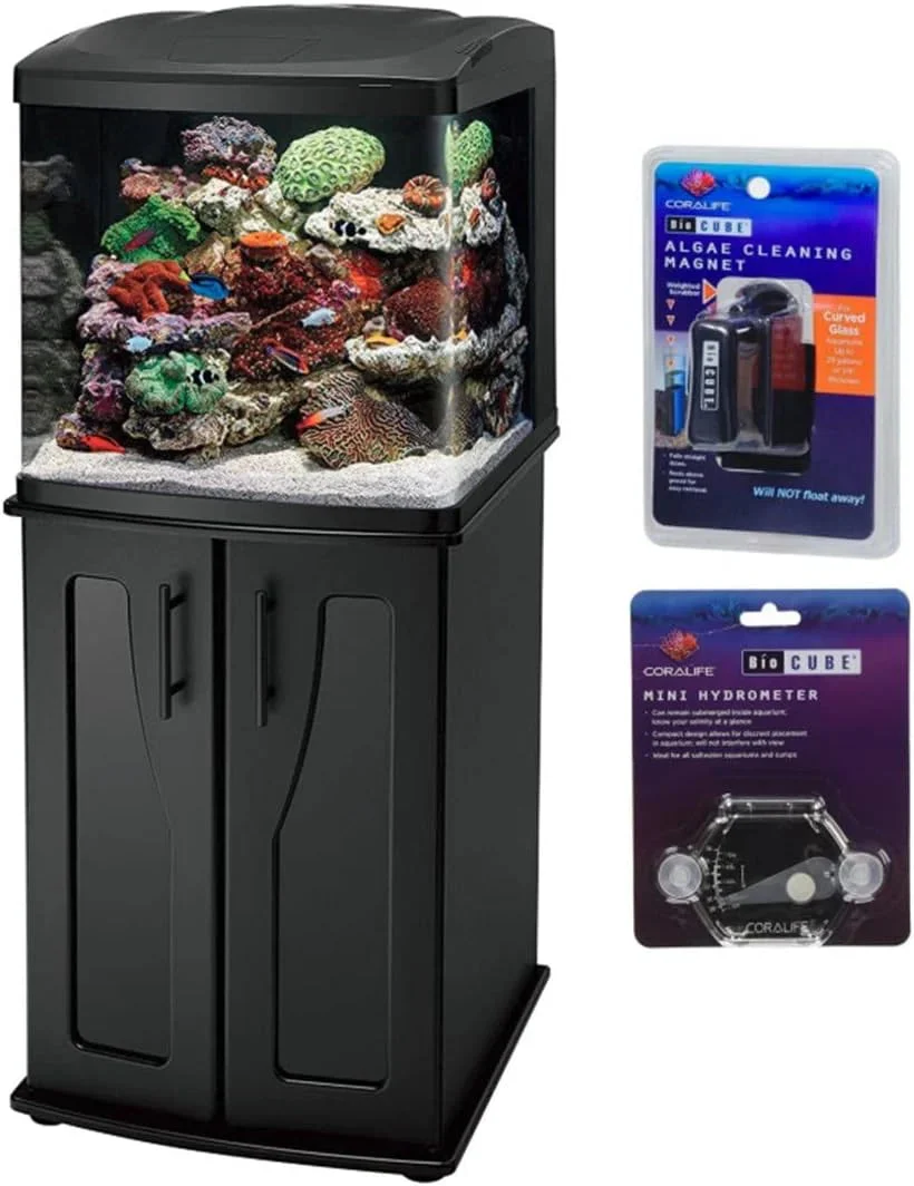 BIOCUBE 32 Gallon Glass Aquarium Tank And Stand Kit - LED