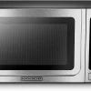 BLACK+DECKER 1.4 Cu Ft 1000 Watt Countertop Microwave Oven, Stainless Steel