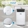 BLACK+DECKER 14,000 BTU Portable Air Conditioner For Rooms Up To 700 Sq. Ft. - White