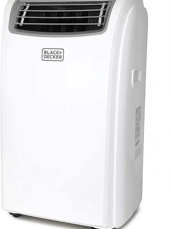BLACK+DECKER Portable Air Conditioner With Heat And Remote Control, 14,000 BTU, White