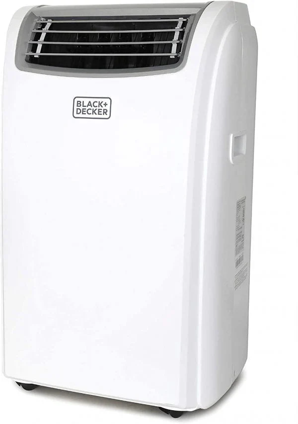 BLACK+DECKER Portable Air Conditioner With Heat And Remote Control, 14,000 BTU, White