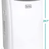 BLACK+DECKER Portable Air Conditioner With Heat And Remote Control, 14,000 BTU, White