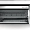 BLACK+DECKER SpaceMaker Under-Cabinet Toaster Oven, Black/Stainless Steel, 9 in Pizza, 4 Slice - TROS1000D
