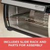 BLACK DECKER SpaceMaker Under Counter Toaster Oven, Digital Controls, Black/Stainless Steel, Fits 9 in Pizza Or 4 Slices