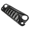 Black Front Grille With LED Off-Road Lights For 07-18 Jeep Wrangler JK - Mars Grille