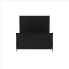 Black Louis Philippe Style California King Sleigh Bed With 2x Nightstands - 3pc Set