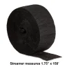 Black Paper Party Streamer, 150', by Way To Celebrate