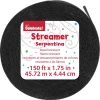 Black Paper Party Streamer, 150', by Way To Celebrate