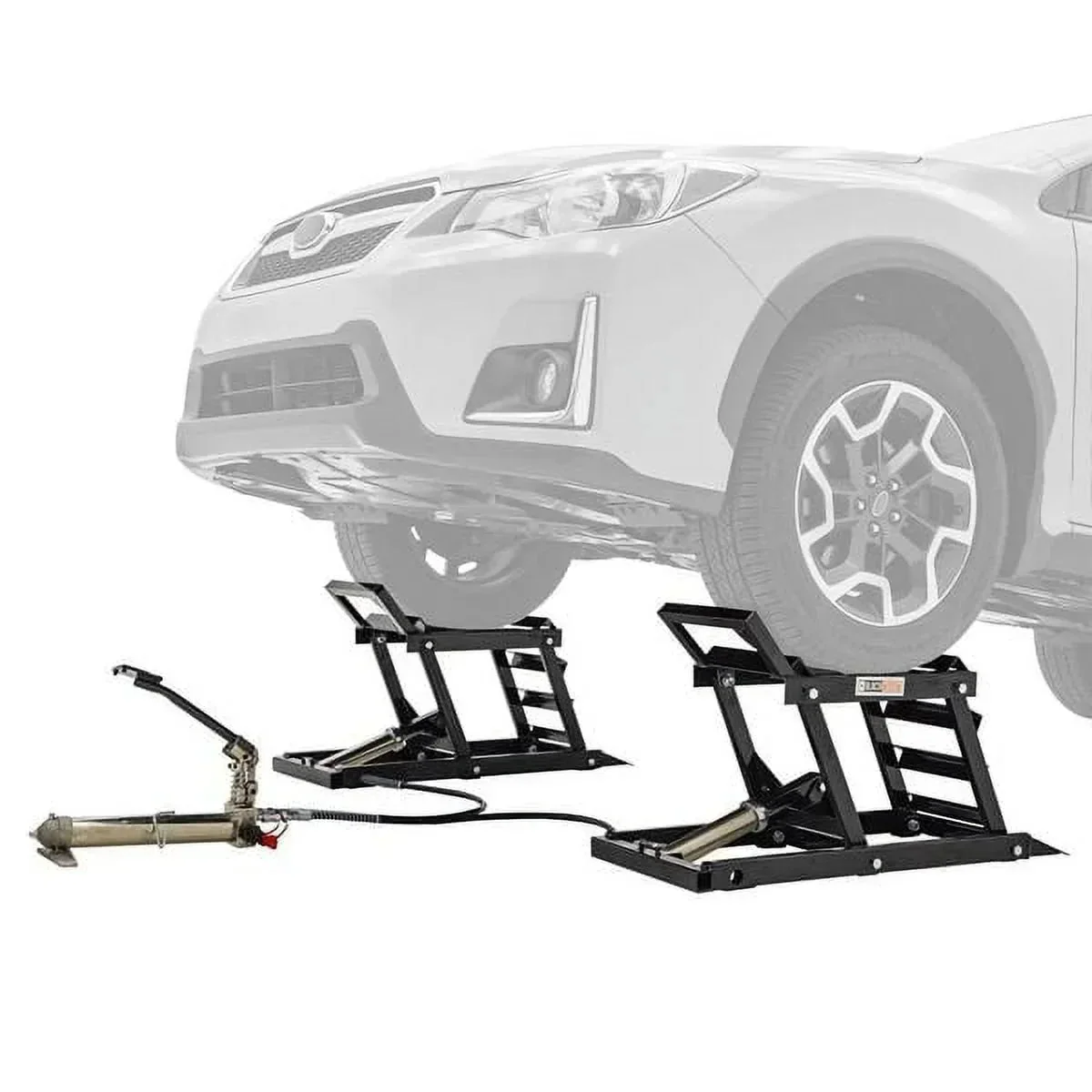 Black Widow Hydraulic Car Lift With Ramp - 3,000 lb. Per Pair Capacity
