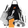 Blackstone 28-Inch 3-Burner Griddle With Hood - XL Flat Top Outdoor Grill Kit